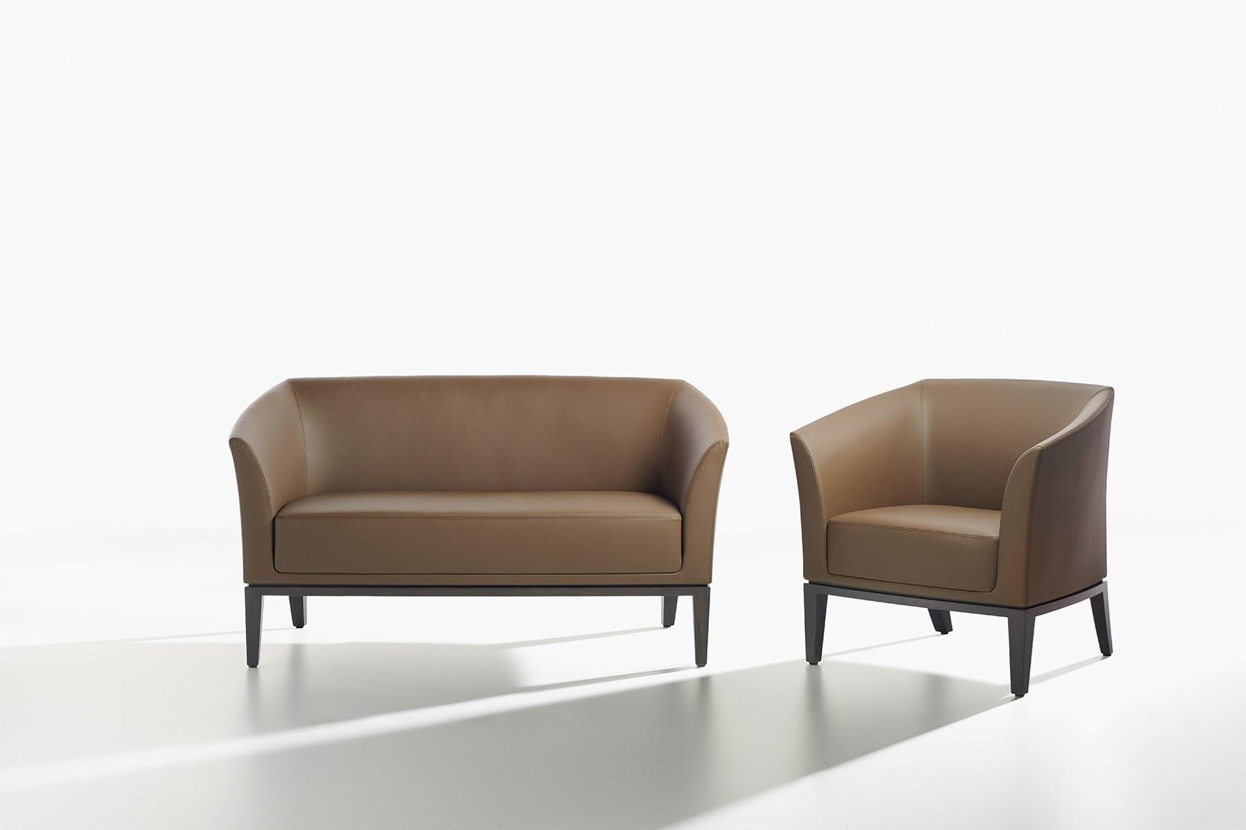 VENUS Eco-leather armchair with armrests