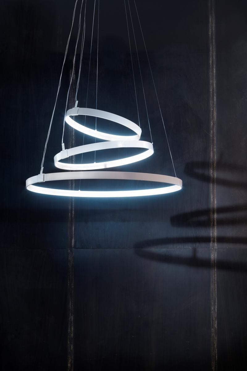 RINGS ORIZZONTALE LED aluminium pendant lamp