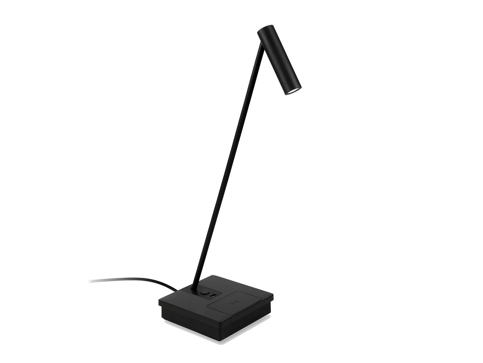ELAMP LED aluminium table lamp with USB charging