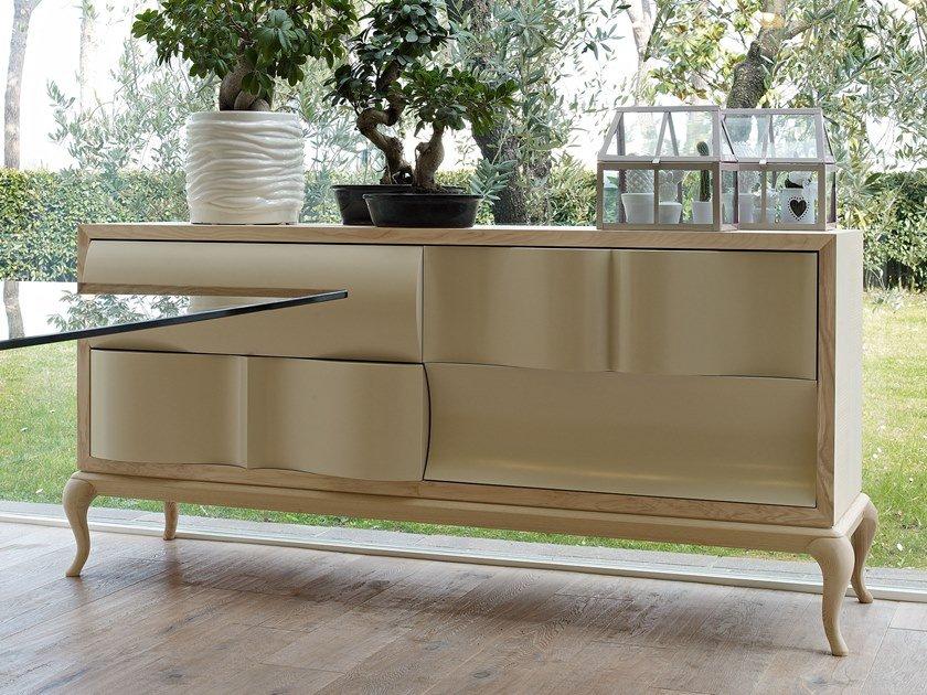 CONTEMPORARY LIVING Wooden sideboard with drawers
