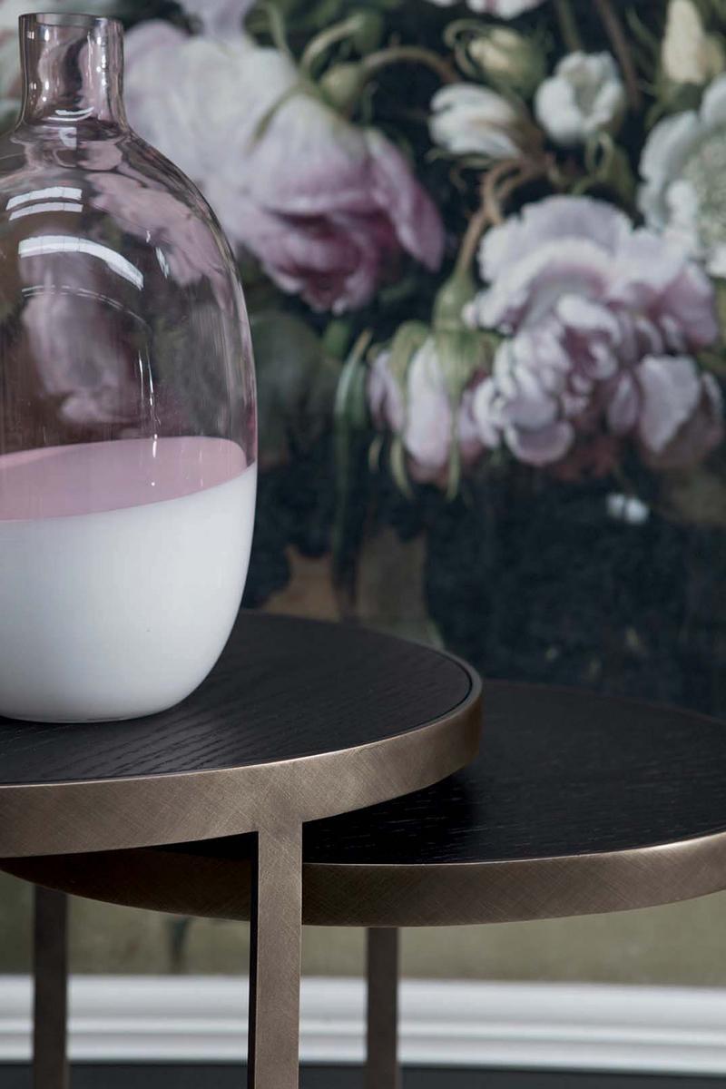 HAMMER Round wooden high side table