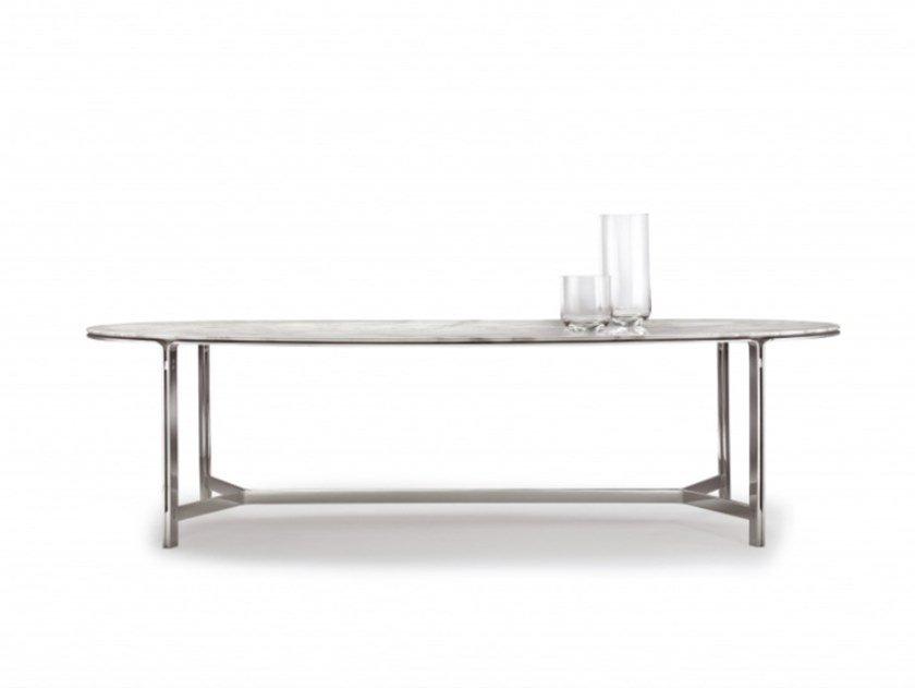 CLARKE Oval marble table