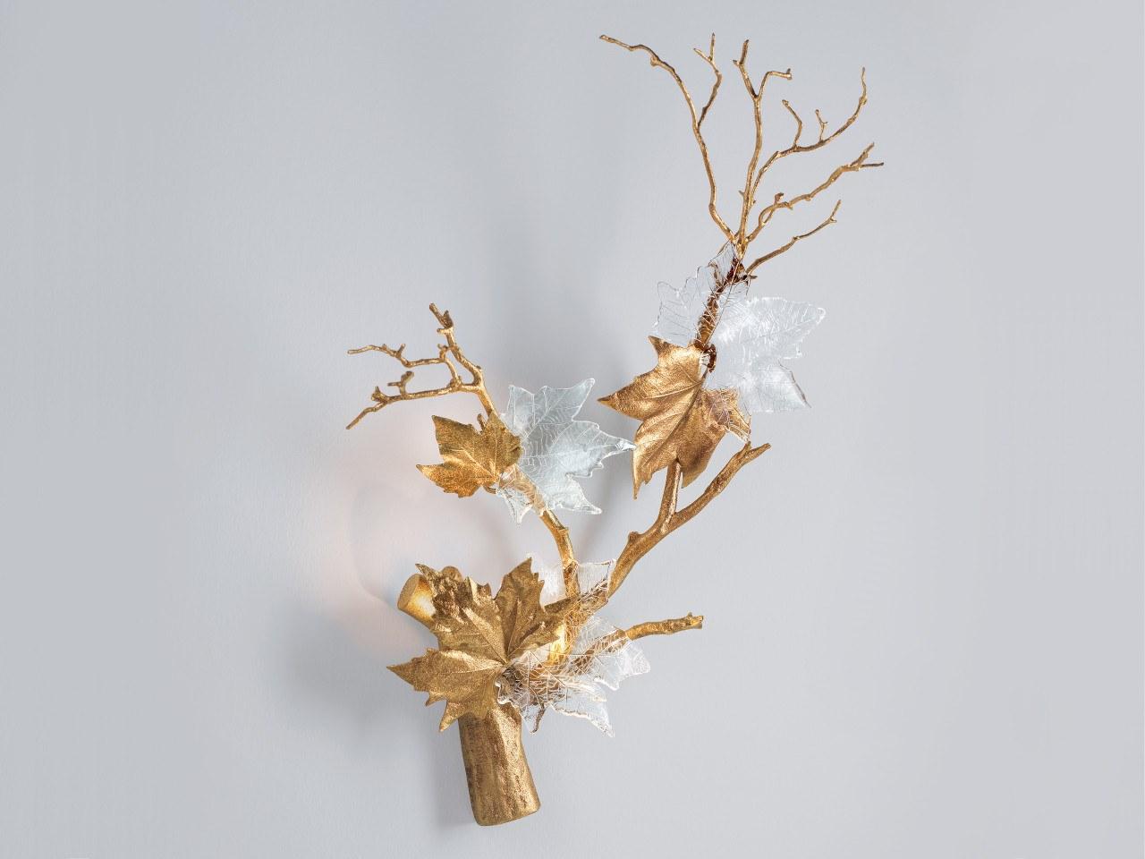 FOLIO AP1499/4/R LED handmade bronze wall lamp