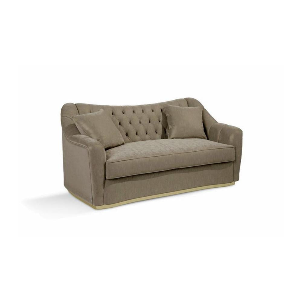 MONACO Curved velvet sofa