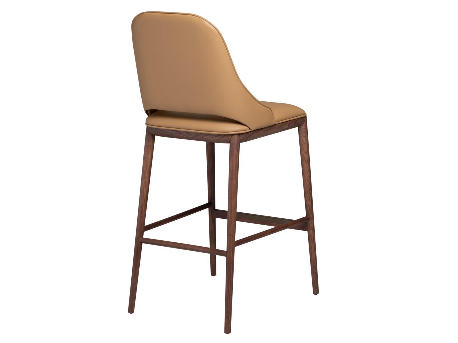 MALVA High leather stool