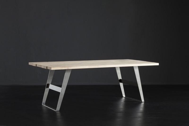 KENZO + IRON Rectangular wooden dining table