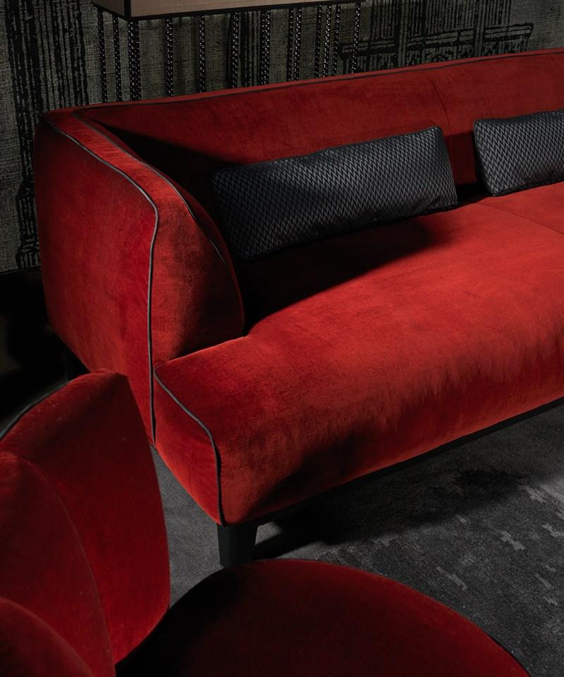 GREG Sectional velvet sofa