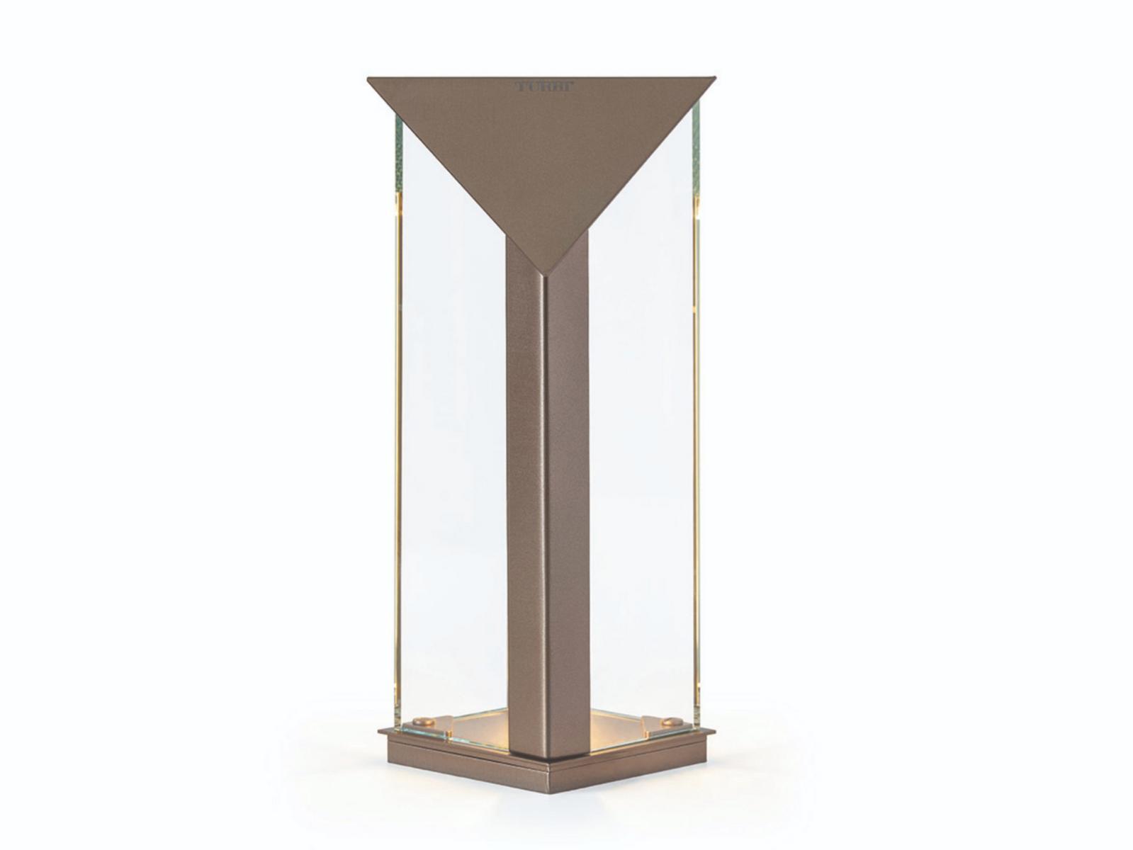 ZERO Metal and glass table lamp