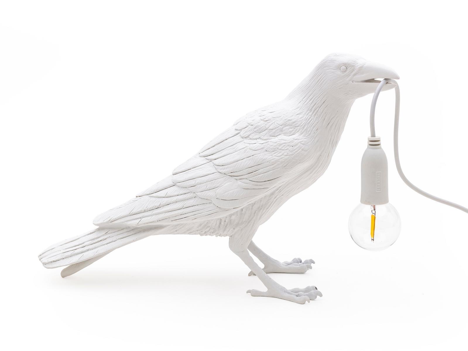 BIRD LAMP WAITING LED resin table lamp