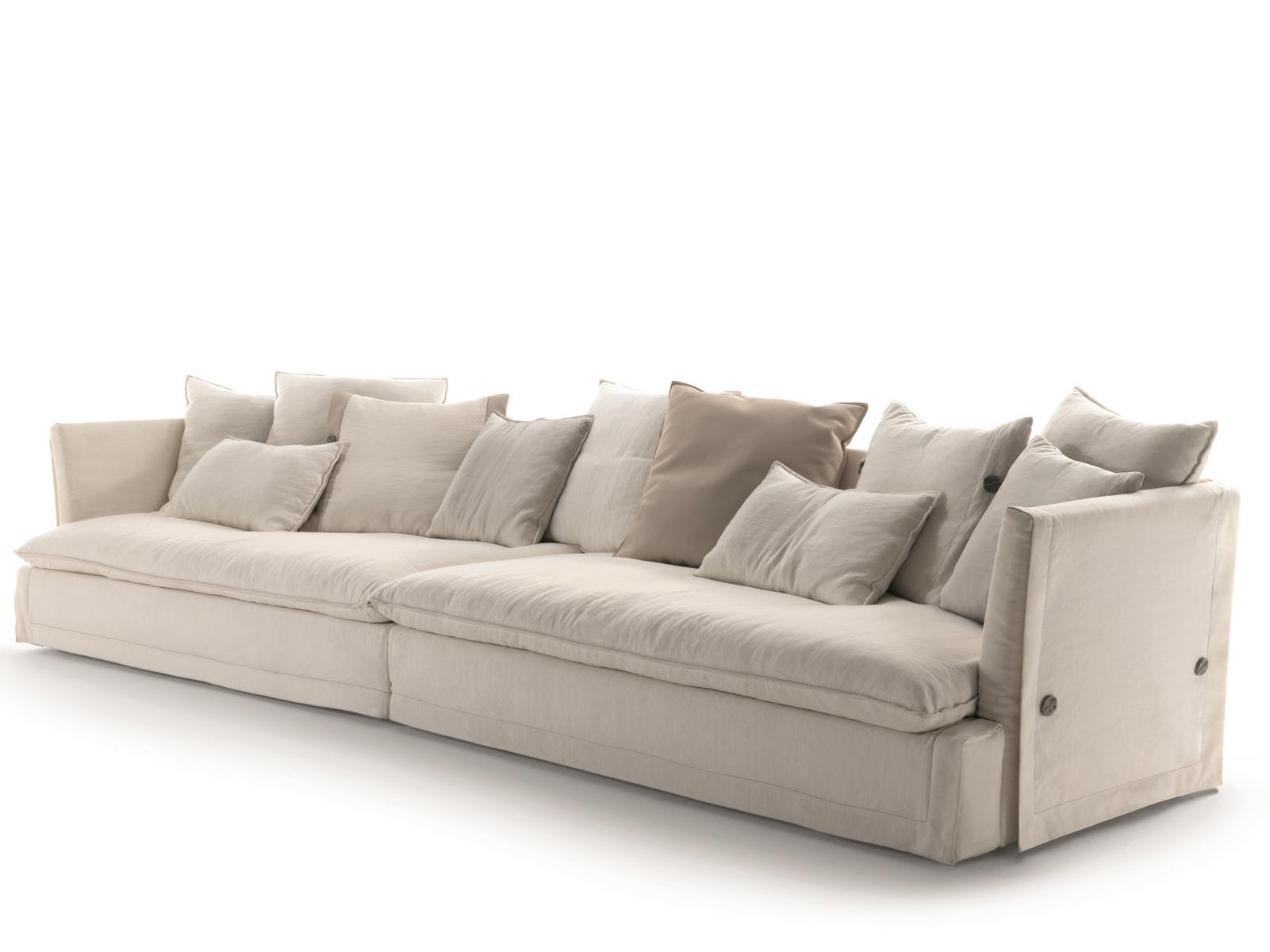 KIMONO Sectional upholstered fabric sofa