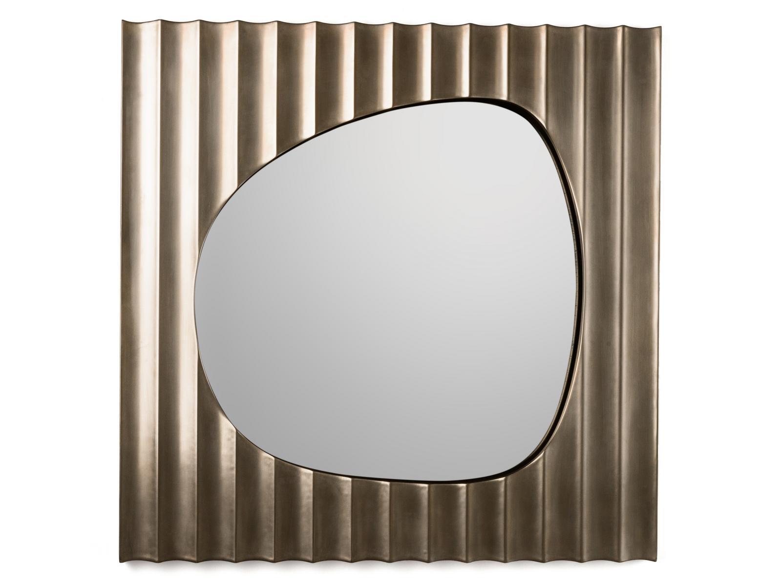 AURIGA Square framed wall-mounted MDF mirror