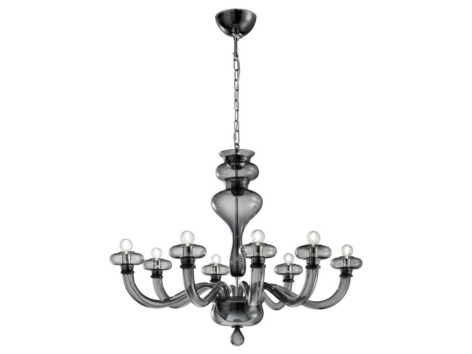 BOHEME L8 Classic style LED direct light blown glass chandelier