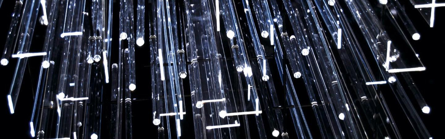 FIO LED acrylic glass pendant lamp