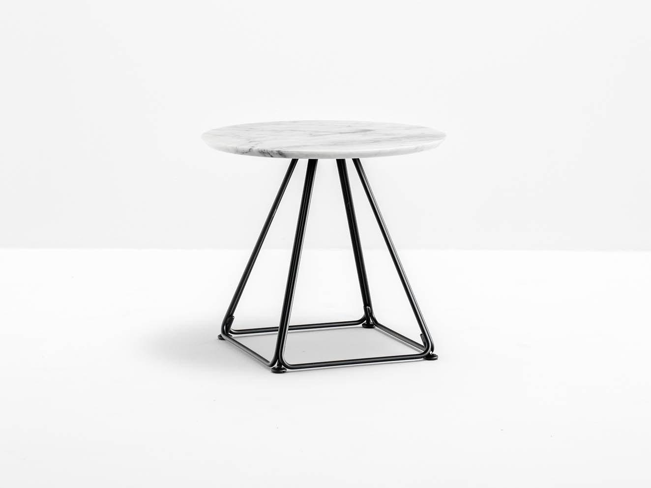 LUNAR 5443 Low steel bistro side table
