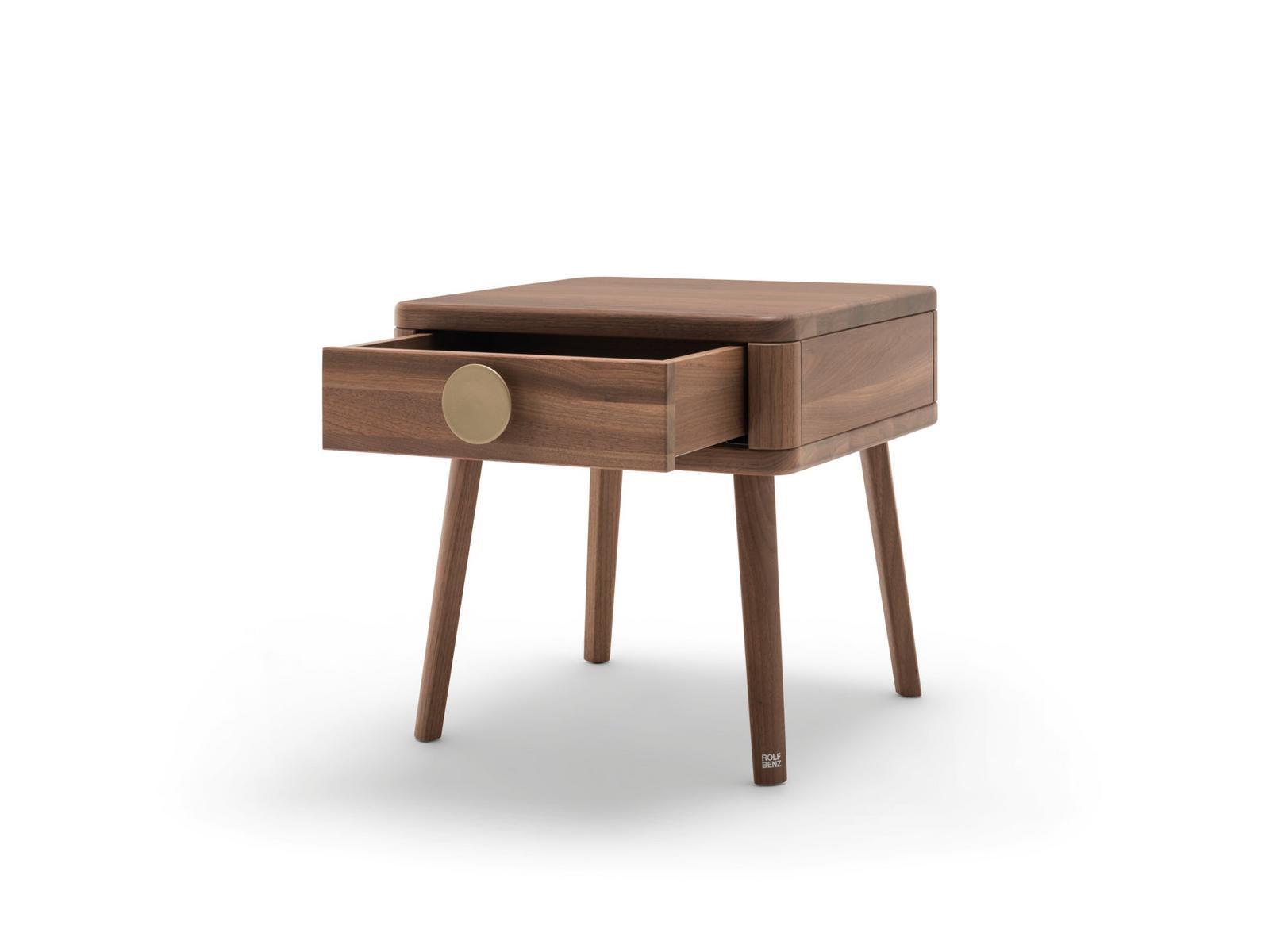 916 Wooden bedside table with drawers