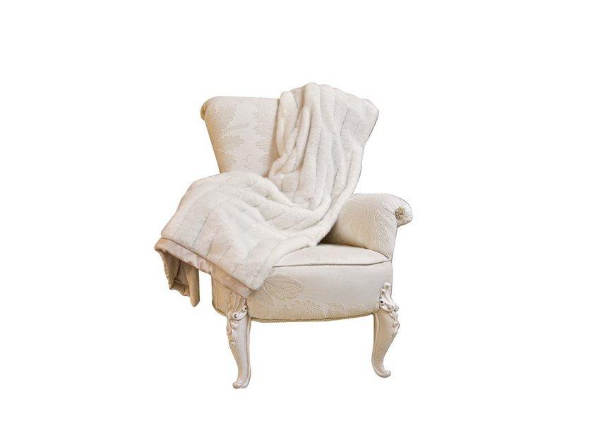 SOGNI D'AMORE Upholstered fabric armchair with armrests