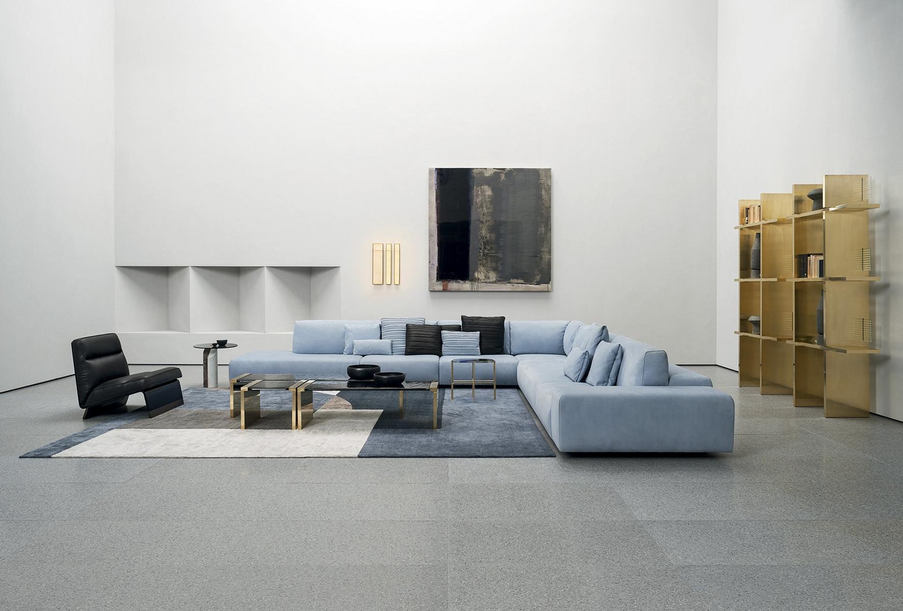 MONSIEUR MODULAR Sectional leather sofa