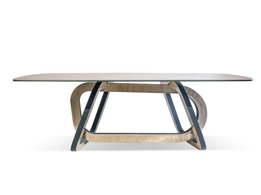 LOOOP Porcelain stoneware dining table