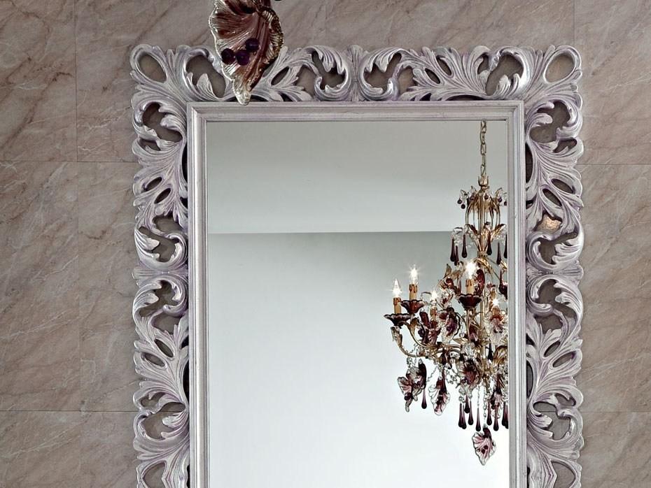 13690 Freestanding rectangular framed mirror