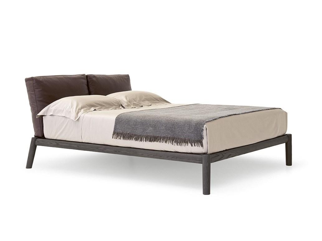 DIONISO Ash double bed with upholstered headboard