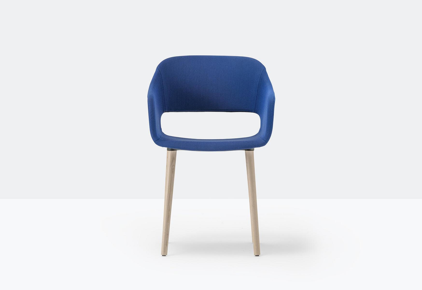 BABILA 2756 Upholstered fabric chair with armrests