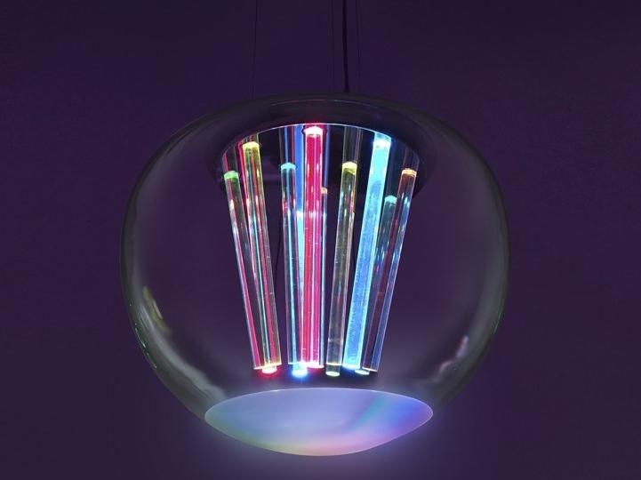 SPECTRAL LIGHT LED direct light blown glass pendant lamp