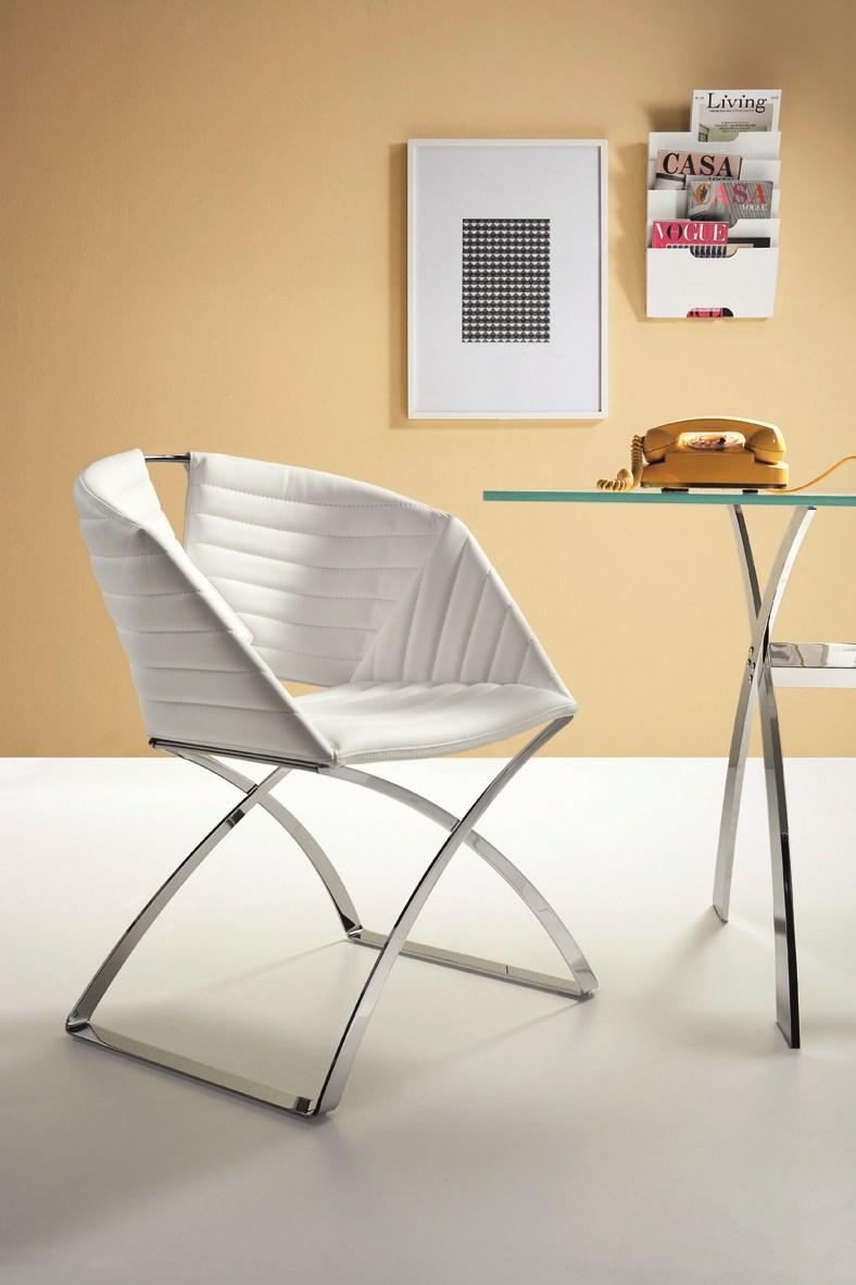 PORTOFINO Sled base upholstered chair