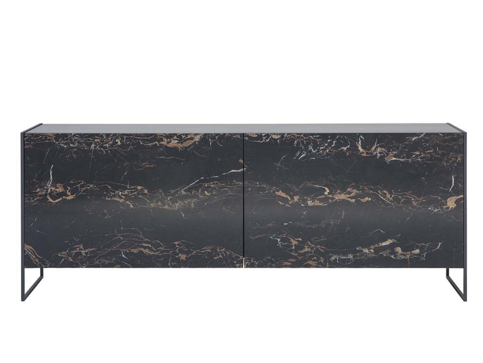 IDRA Porcelain stoneware sideboard with sliding doors