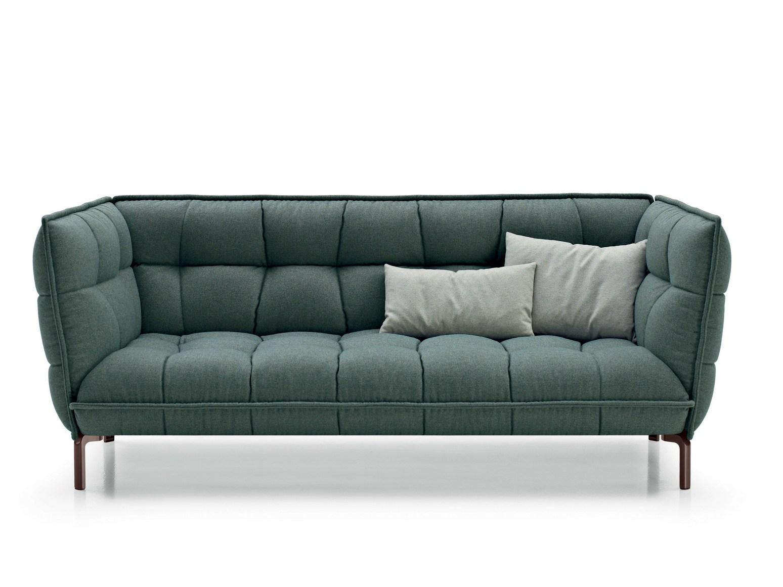 HUSK Tufted fabric sofa