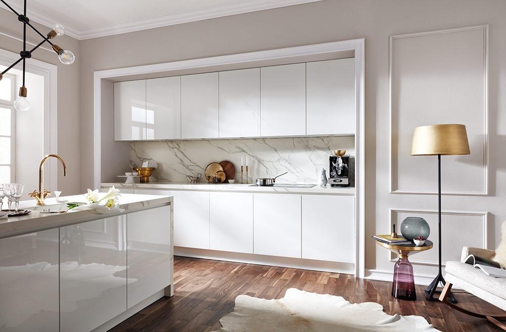 Kitchen with integrated handles Haecker classic 2030 GL