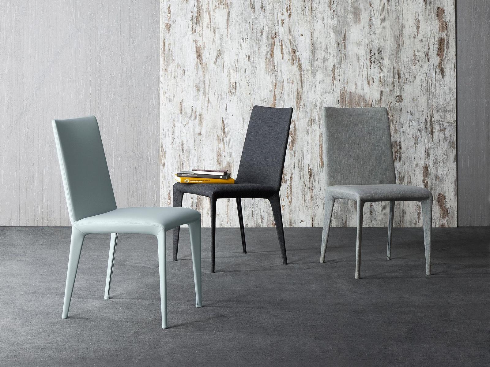 FILLY Upholstered leather chair