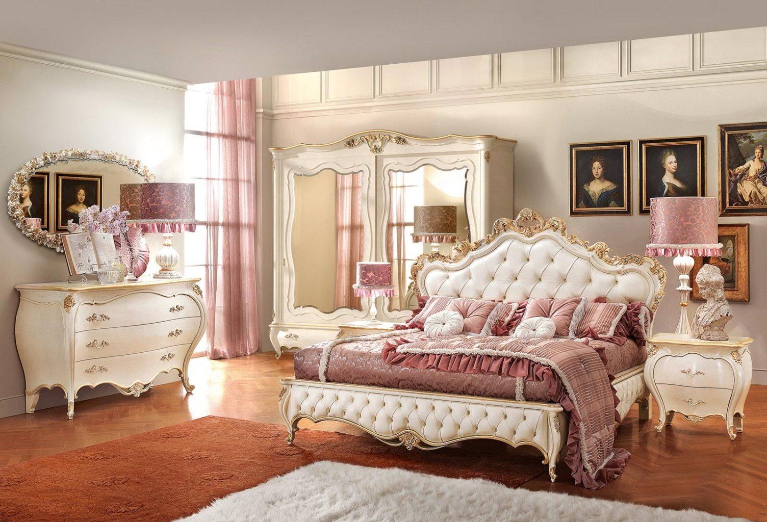 ROMANTICA Solid wood bedroom set in a classic style