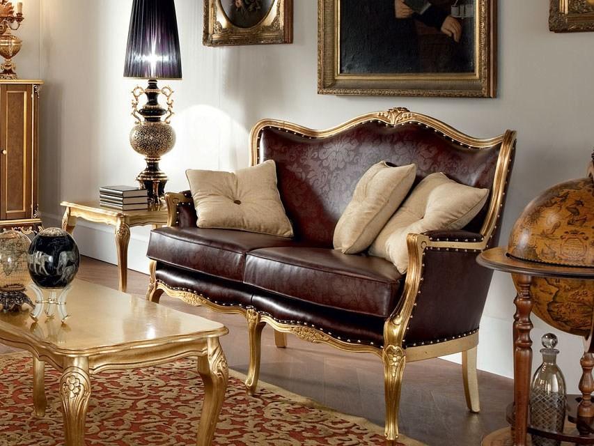 12425 2 seater leather sofa