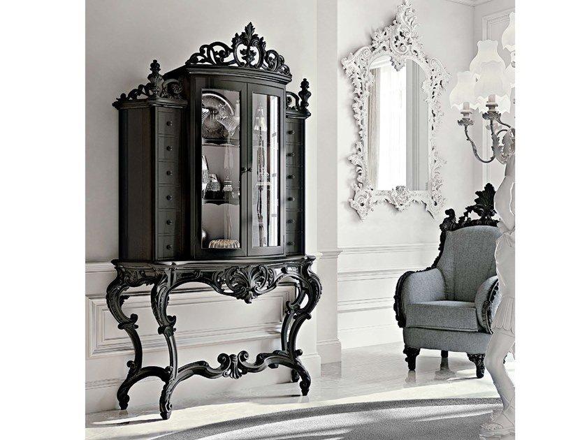 TORNABUONI Wooden highboard with doors with drawers