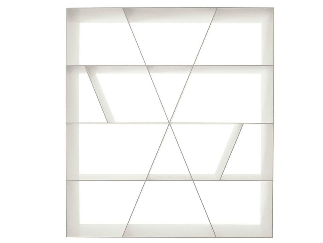 SHELF X Open double-sided Corian® bookcase