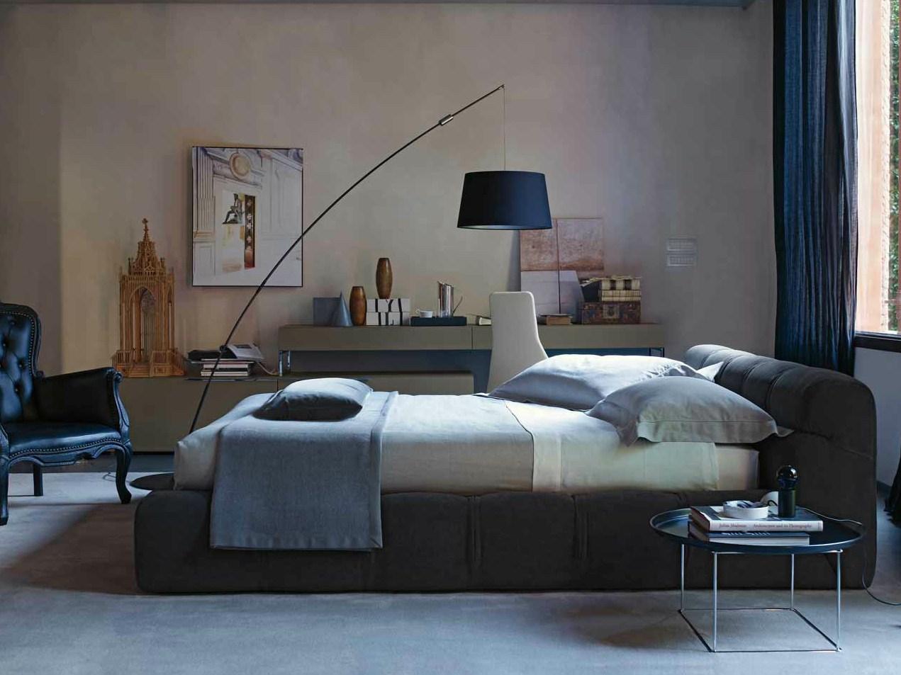 TUFTY BED Fabric storage bed