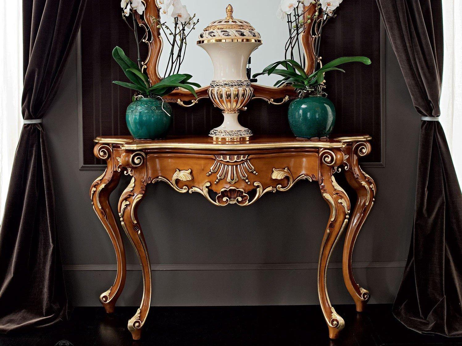 12606 Solid wood console table