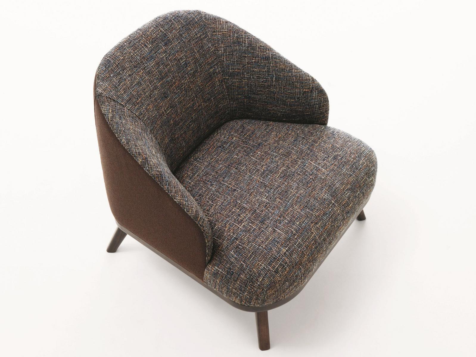 ST. TROPEZ Fabric armchair with armrests