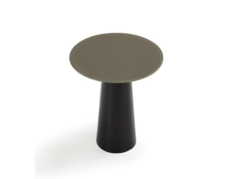 TOTEM Round glass table