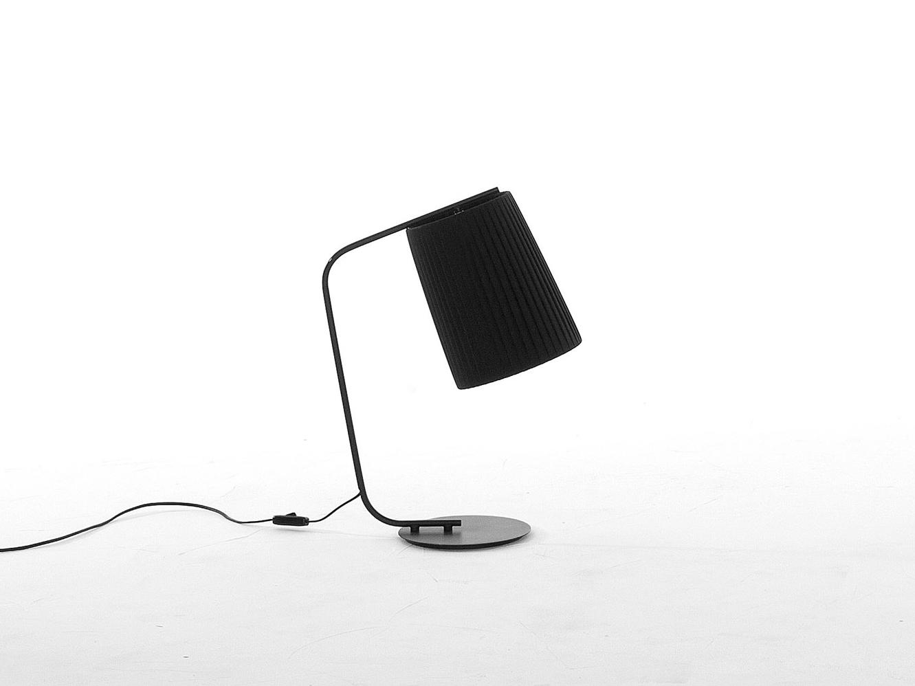 RIVALTO Fabric table lamp with fixed arm