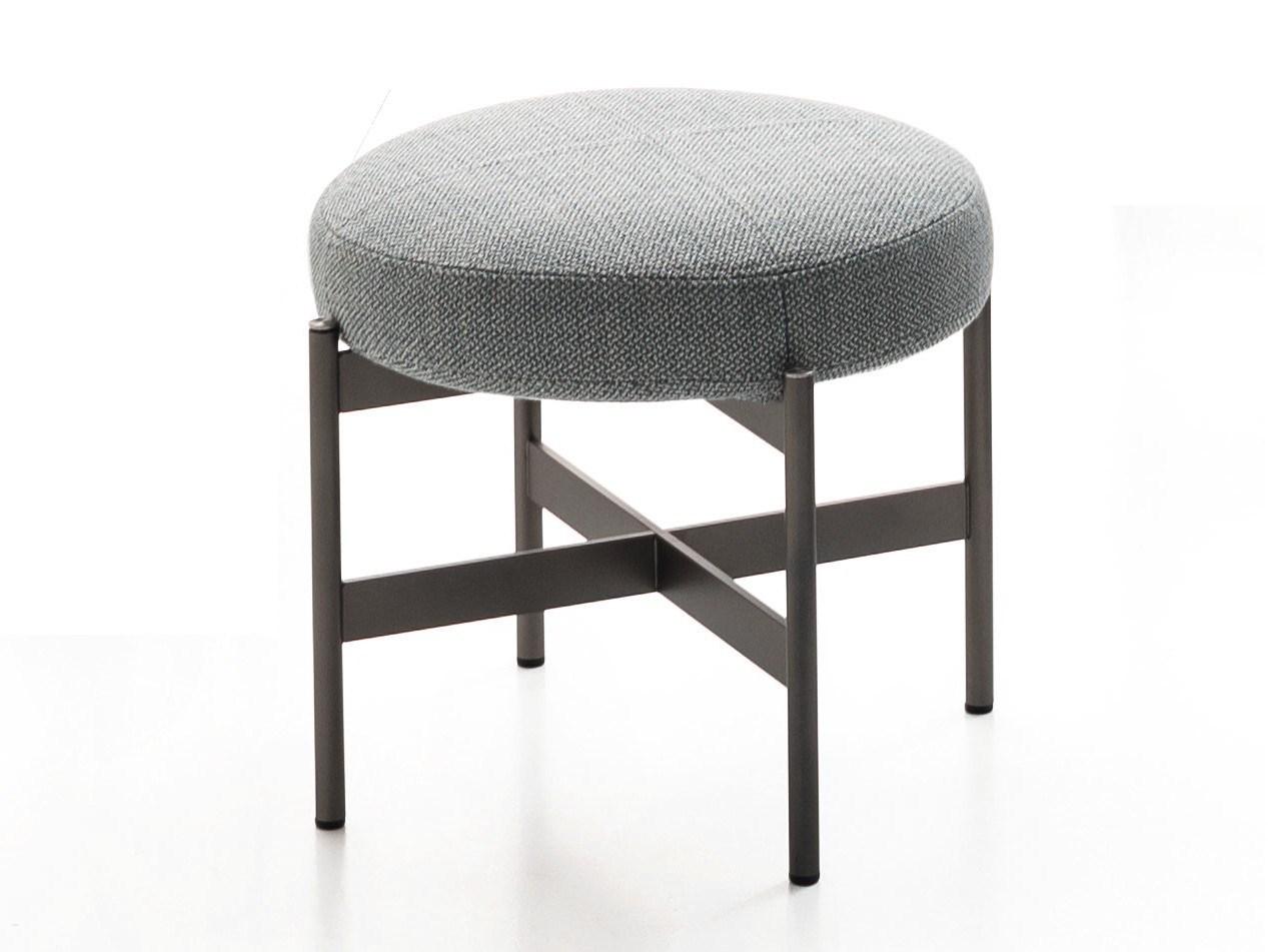 ERYS Upholstered fabric stool