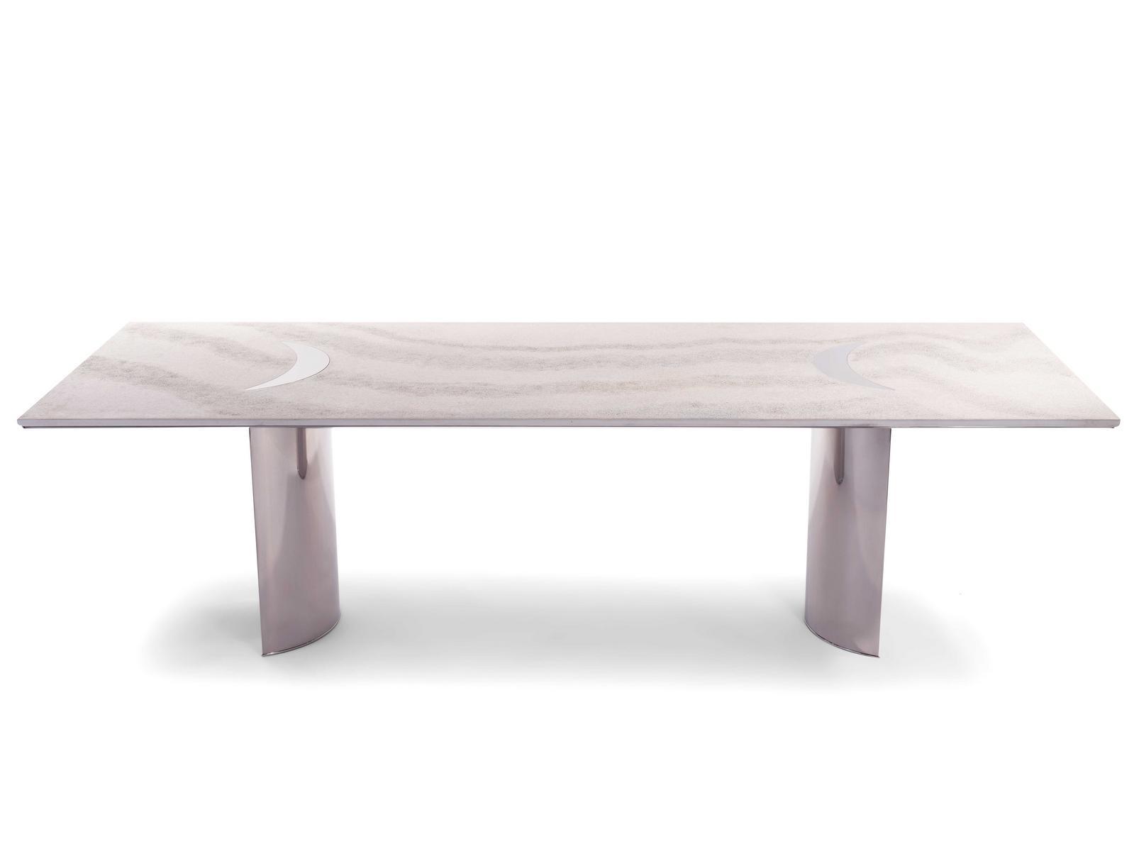 FREDDIE Rectangular cement garden table