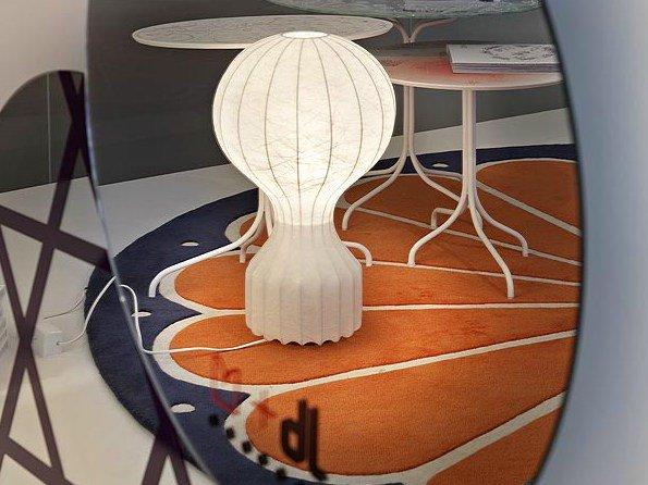 COCOON GATTO LED cocoon resin table lamp with dimmer