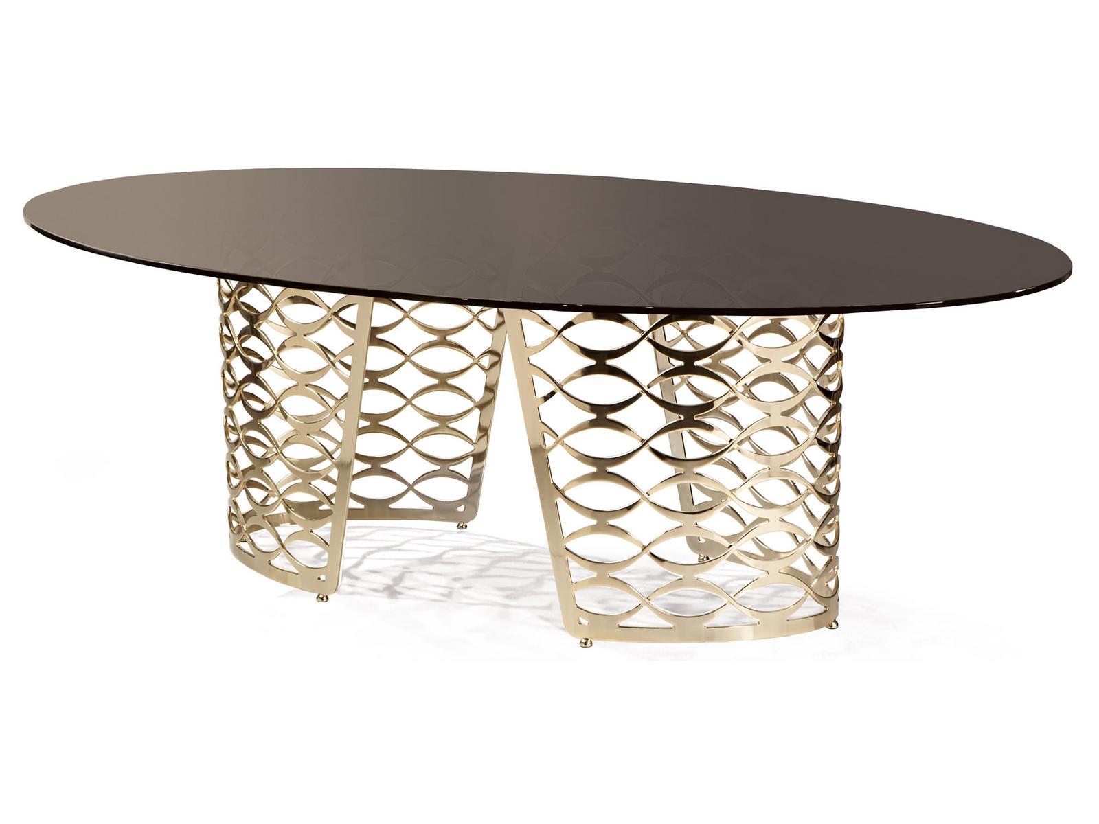 ISIDORO Oval marble table