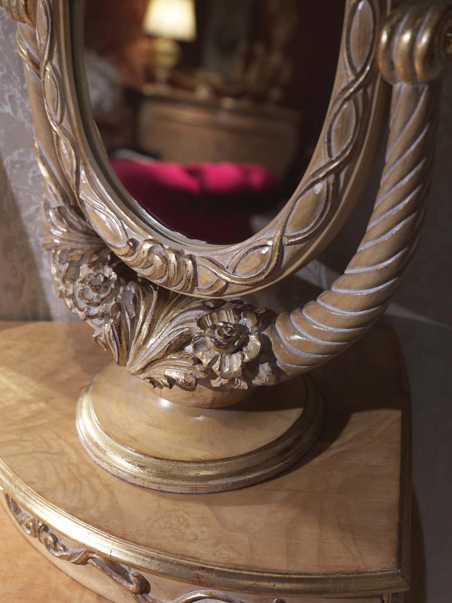 3680 Table-top swivel framed wooden mirror