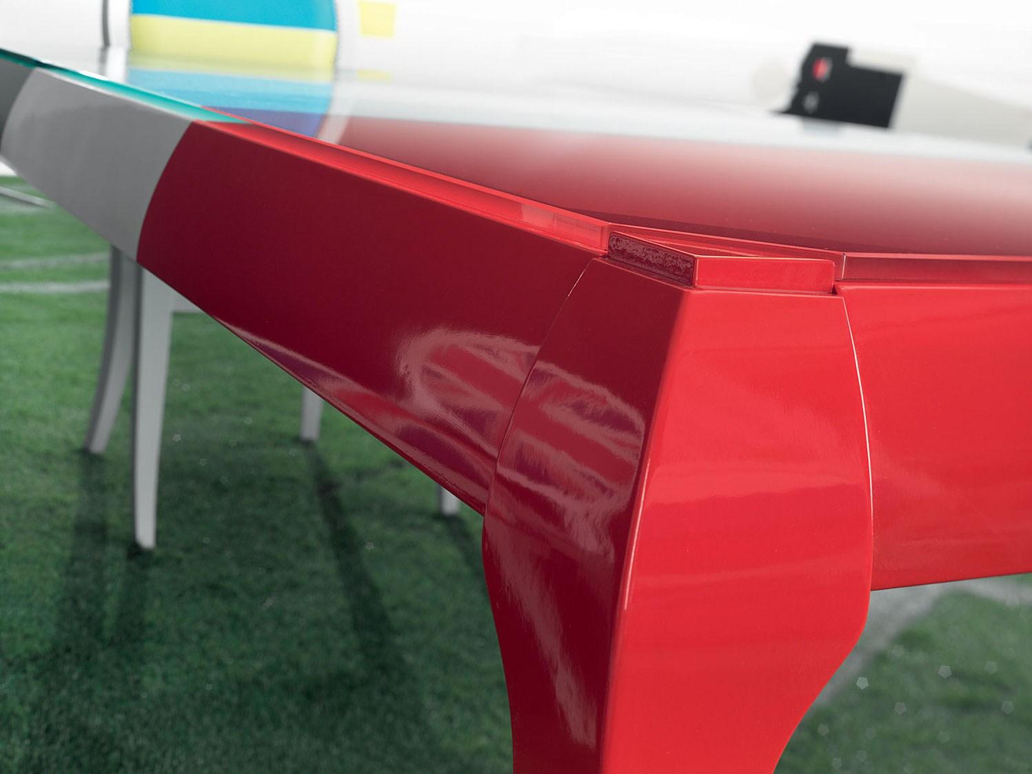 FLAG Rectangular glass dining table