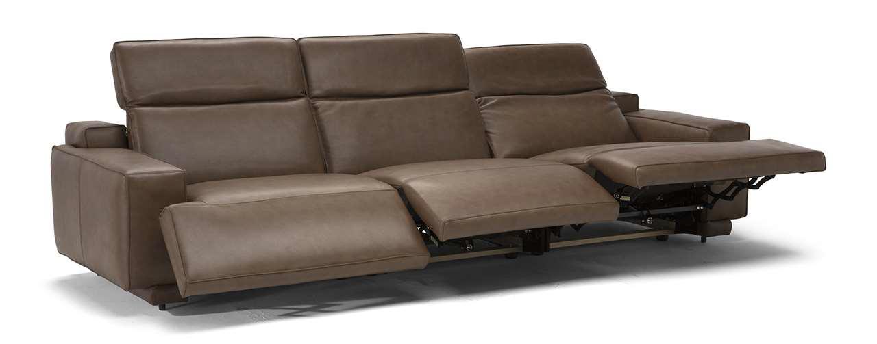 IAGO Contemporary style recliner leather sofa