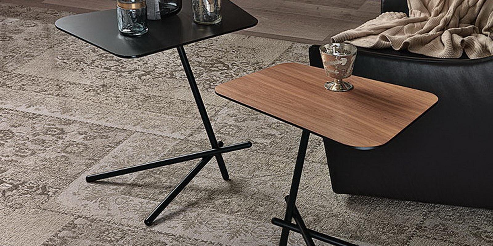 LASER Triangular veneer coffee table
