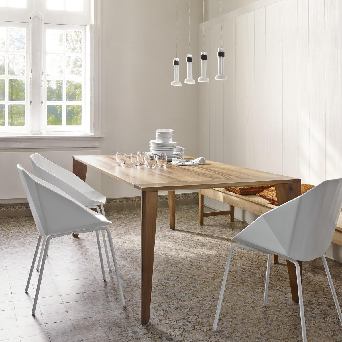 ROCHER Technopolymer chair with armrests