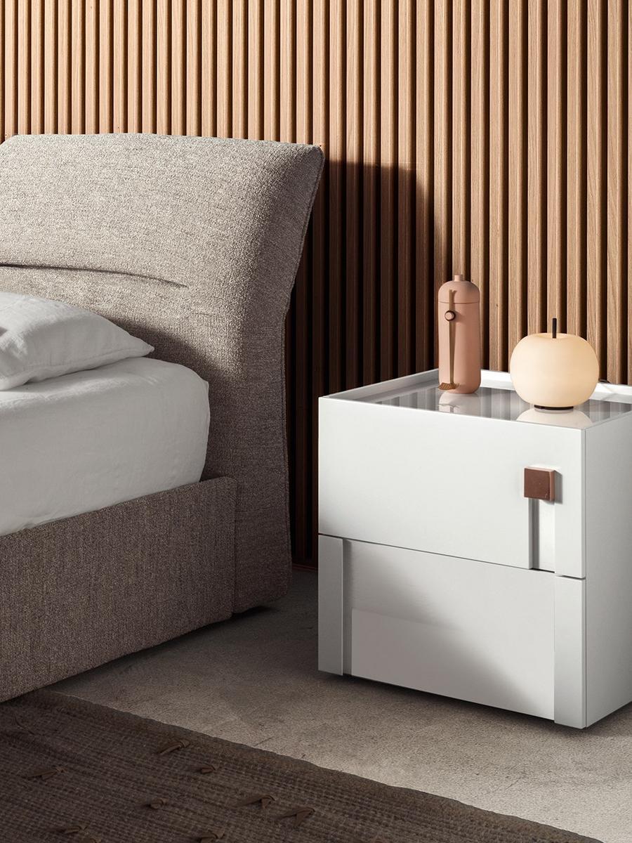 LOGOS Wooden bedside table with drawers